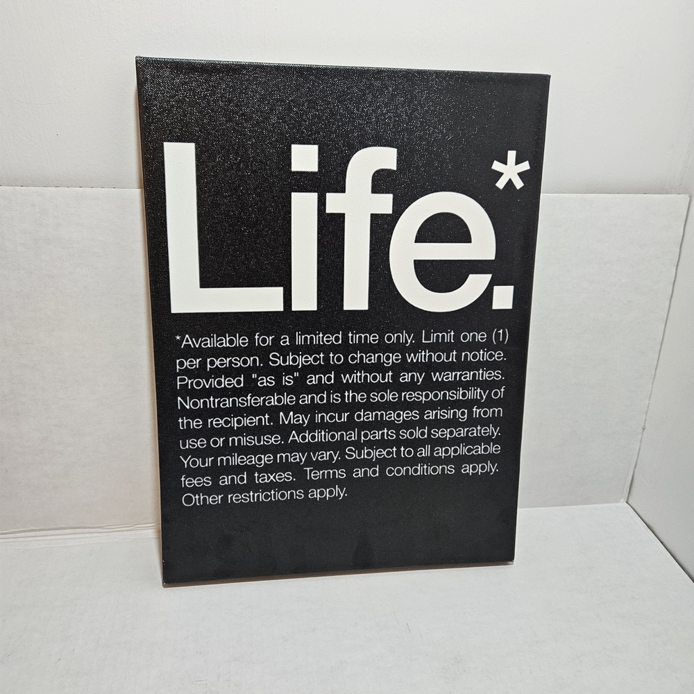 Black and White Life Canvas Art